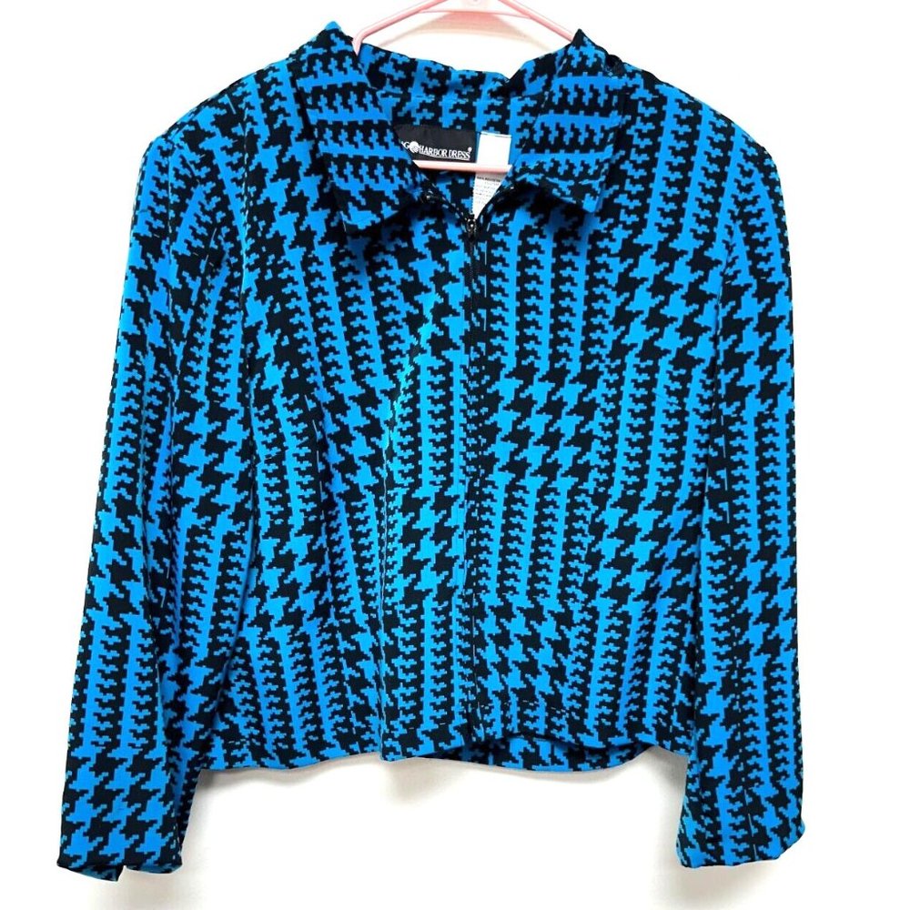 Sag Harbor Jacket Zip Up Blue Women's Size 16
